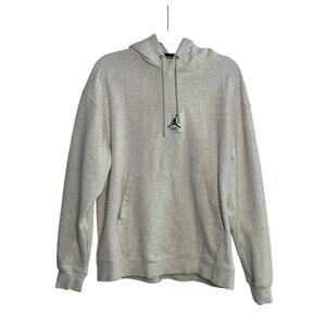 Nike Jordan Flight gray fleece pullover hoodie sweatshirt size XL